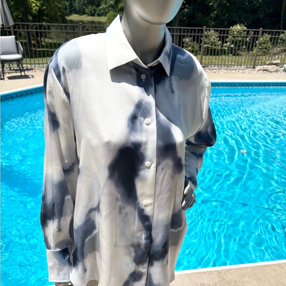H&M Tie-Dye Button Down Shirt